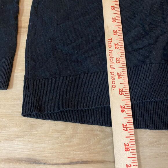 Banana Republic Sweater Mens XL Black 1/4 Zip Textured Pullover Vintage Y2K - Picture 6 of 9